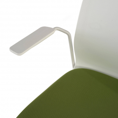 chaise de conference blanc vert chaise avec accoudoirs tissu accoudoirs fixes 5