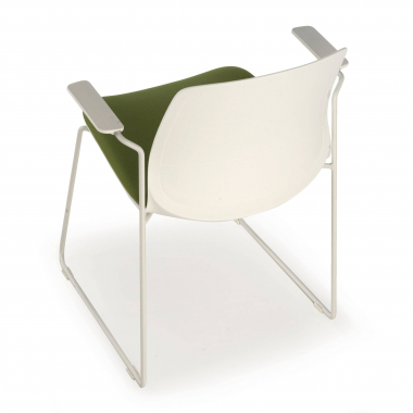 chaise de conference blanc vert chaise avec accoudoirs tissu accoudoirs fixes 8