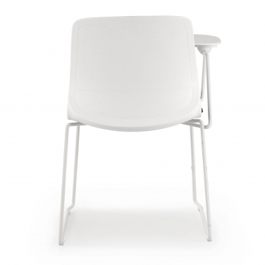 chaise avec tablette blanc gris chaise avec tablette d ecriture tissu sans accoudoirs 8