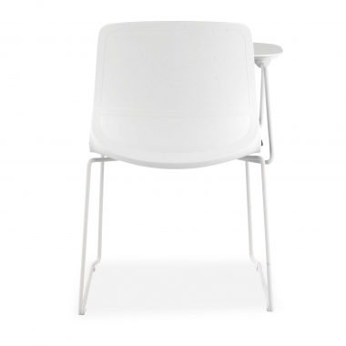 chaise avec tablette blanc bleu chaise avec tablette d ecriture tissu sans accoudoirs 6
