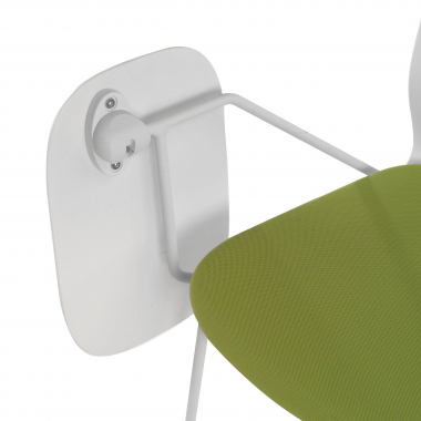 chaise avec tablette blanc vert chaise avec tablette d ecriture tissu sans accoudoirs 7
