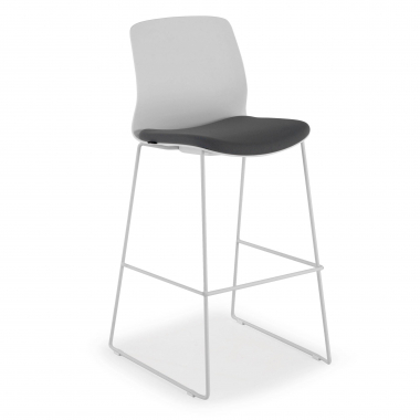tabouret de bureau gris tabouret de bureau tissu sans accoudoirs 1