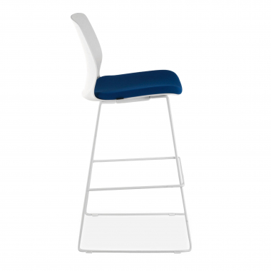 tabouret de bureau bleu tabouret de bureau tissu sans accoudoirs 4
