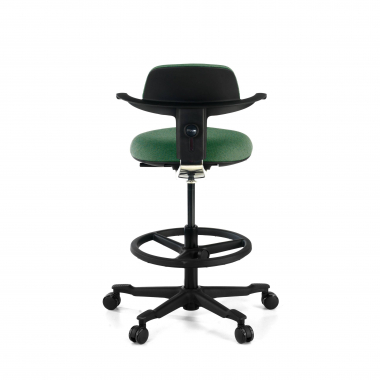 tabouret ergonomique vert erghos tissu sans accoudoirs 7