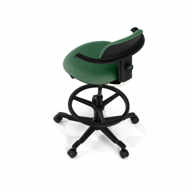 tabouret ergonomique vert erghos tissu sans accoudoirs 9