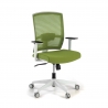 Chaise de Bureau Ergonomique Akira white avec appuie-tête