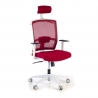 Chaise de Bureau Ergonomique Akira white avec appuie-tête