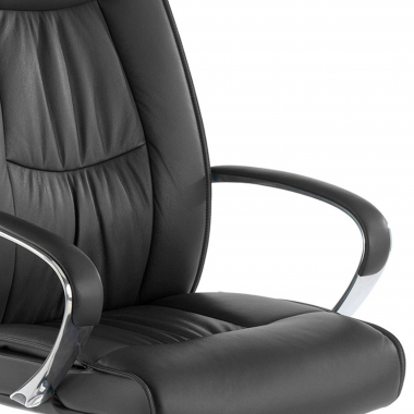 fauteuil de bureau noir dosseret haut similicuir simil cuir accoudoirs rembourres 5