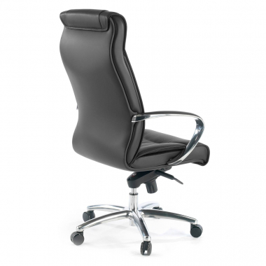 fauteuil de bureau noir dosseret haut similicuir simil cuir accoudoirs rembourres 4