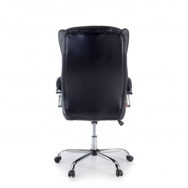 fauteuil de bureau noir lugano simil cuir accoudoirs rembourres 9
