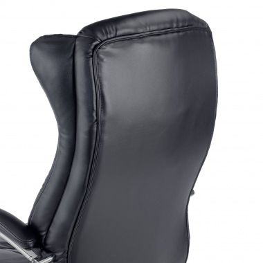 fauteuil de bureau noir lugano simil cuir accoudoirs rembourres 8