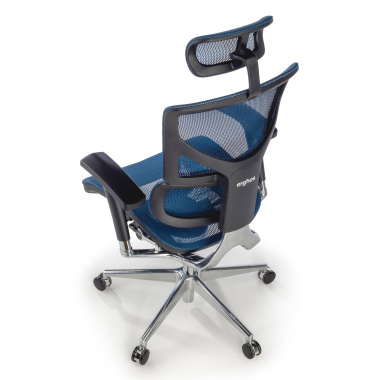 chaise ergonomique bleu next2 avec appui tete maille accoudoirs reglables 4d soutien lombaire appui tete 9