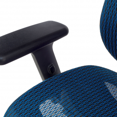 chaise ergonomique bleu locktech maille accoudoirs reglables 1d soutien lombaire appui tete 6