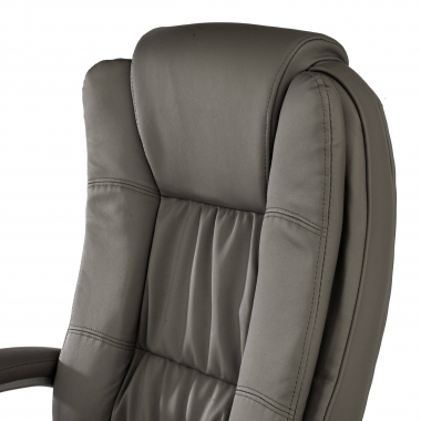 fauteuil de bureau gris baviere simil cuir accoudoirs rembourres 4