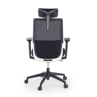 chaise de bureau noir rouge avec appui tete maille accoudoirs reglables 3d appui tete 8