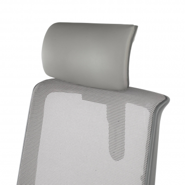 chaise de bureau gris rouge avec appui tete maille accoudoirs reglables 3d appui tete 6