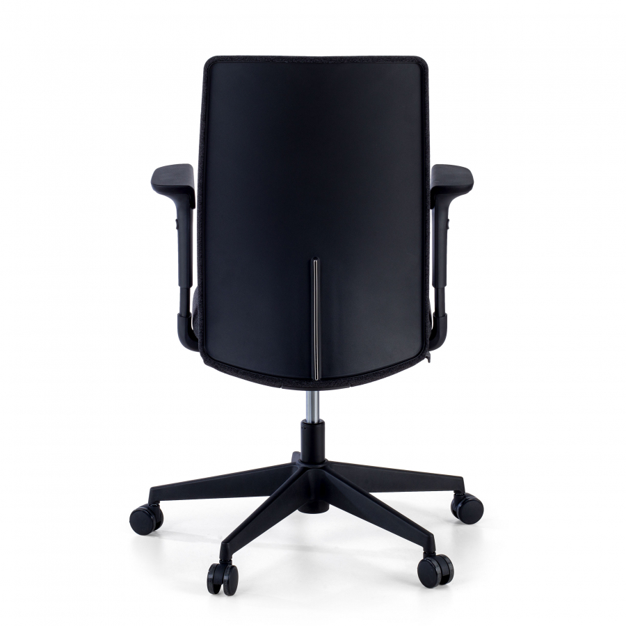 Chaise Pivotante Sheryl black, 100% Ajustable, utilisation quotidienne 8 heures