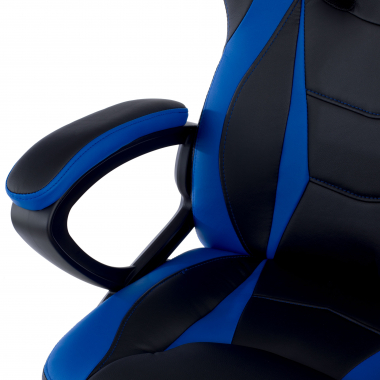 chaise gaming bleu drift simil cuir accoudoirs fixes 8