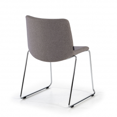 chaise de conference gris sans bras tissu accoudoirs fixes 5