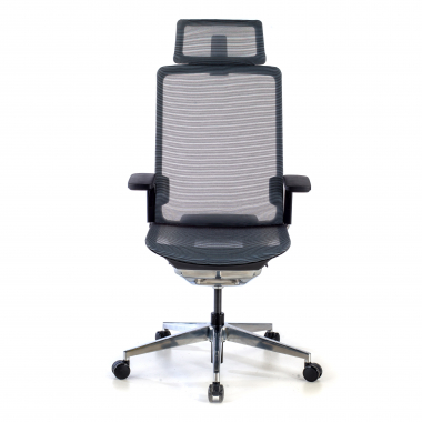 chaise de bureau noir avec appui tete maille accoudoirs reglables 4d soutien lombaire appui tete 4