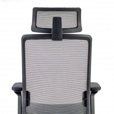 chaise de bureau noir avec appui tete maille accoudoirs reglables 4d soutien lombaire appui tete 5