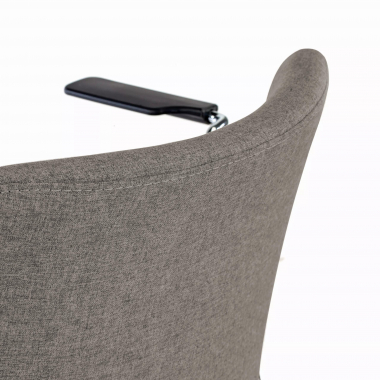 chaise de conference gris avec des bras tissu accoudoirs fixes 7