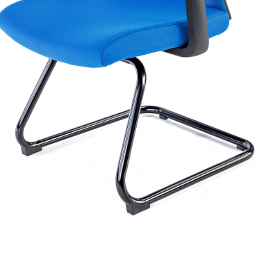 chaise de conference bleu chaise confidente maille accoudoirs fixes 9