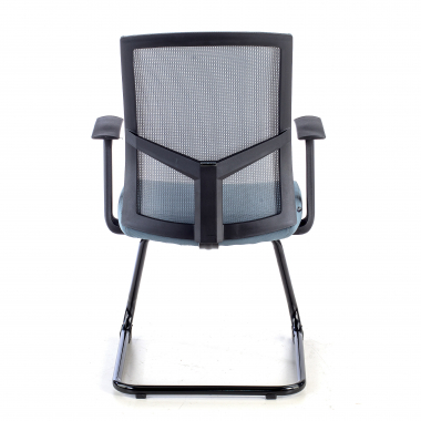 chaise de conference gris chaise confidente maille accoudoirs fixes 7