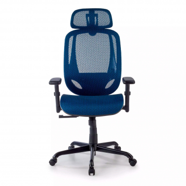 chaise ergonomique bleu locktech maille accoudoirs reglables 1d soutien lombaire appui tete 5