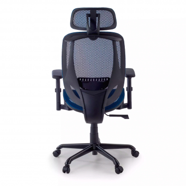 chaise ergonomique bleu locktech maille accoudoirs reglables 1d soutien lombaire appui tete 8