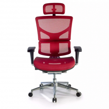 chaise ergonomique rouge next2 avec appui tete maille accoudoirs reglables 4d soutien lombaire appui tete 4