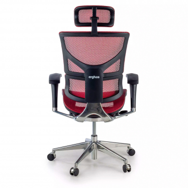 chaise ergonomique rouge next2 avec appui tete maille accoudoirs reglables 4d soutien lombaire appui tete 8
