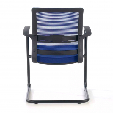 chaise de conference bleu alpha maille accoudoirs fixes 7