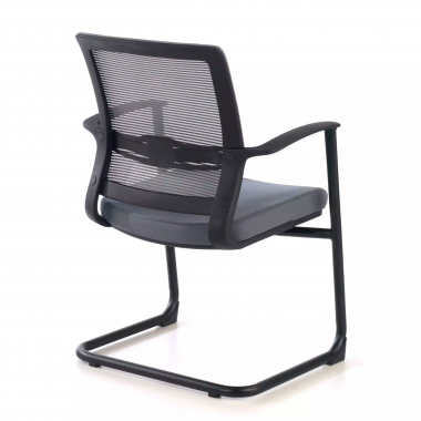 chaise de conference gris alpha maille accoudoirs fixes 6