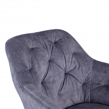 chaise pivotante gris rose tissu sans accoudoirs 5