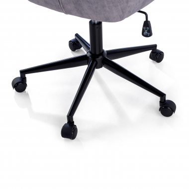 chaise pivotante gris rose tissu sans accoudoirs 9