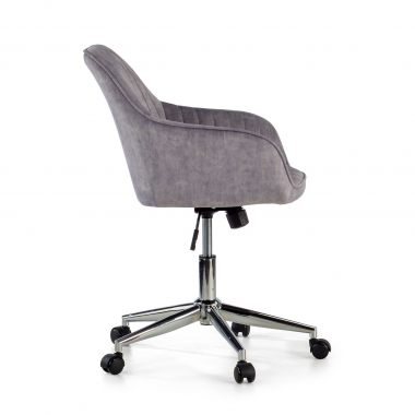 chaise pivotante gris ministry tissu sans accoudoirs 4