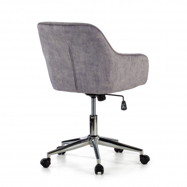 chaise pivotante gris ministry tissu sans accoudoirs 6