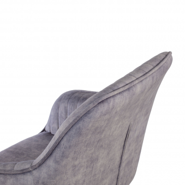 chaise pivotante gris ministry tissu sans accoudoirs 9