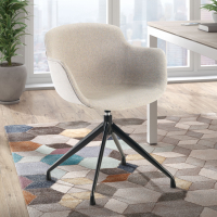 Chaise de Reunion Laure, Pivotante 360º, Confortable et Résistante
