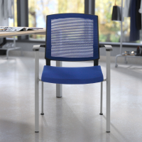 Chaise Visiteur Adam, Confortable et Robuste, Structure métallique