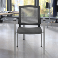 Chaise Visiteur Adam, Confortable et Robuste, Structure métallique