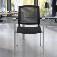 Chaise Visiteur Adam, Confortable et Robuste, Structure métallique