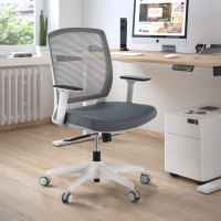 Chaise de bureau Dama white, opérateur, mousse injectée