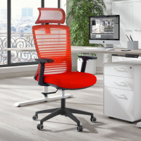 Chaise pour Ordinateur Tesla, en maille, avec appui-tête et soutien lombaire
