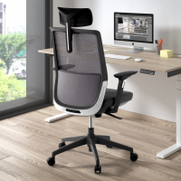 Chaise de bureau Five avec appui-tête, utilisation de 8 heures