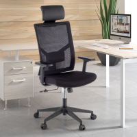 Chaise de Bureau Ergonomique Verdi, avec appui-tête et accoudoirs ajustables