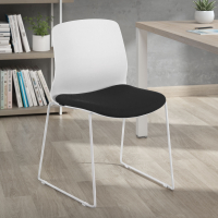 Chaise de Conference Swing, empilable, siège rembourré