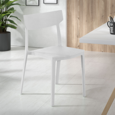 chaise de conference blanc samba plastique sans accoudoirs 2