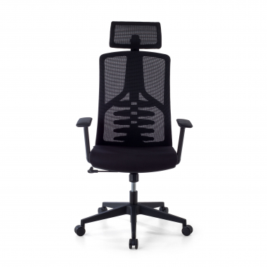 chaise ergonomique noir quick maille accoudoirs reglables 3d soutien lombaire appui tete 5